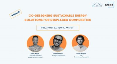 Co-designing sustainable energy solutions for displaced communities